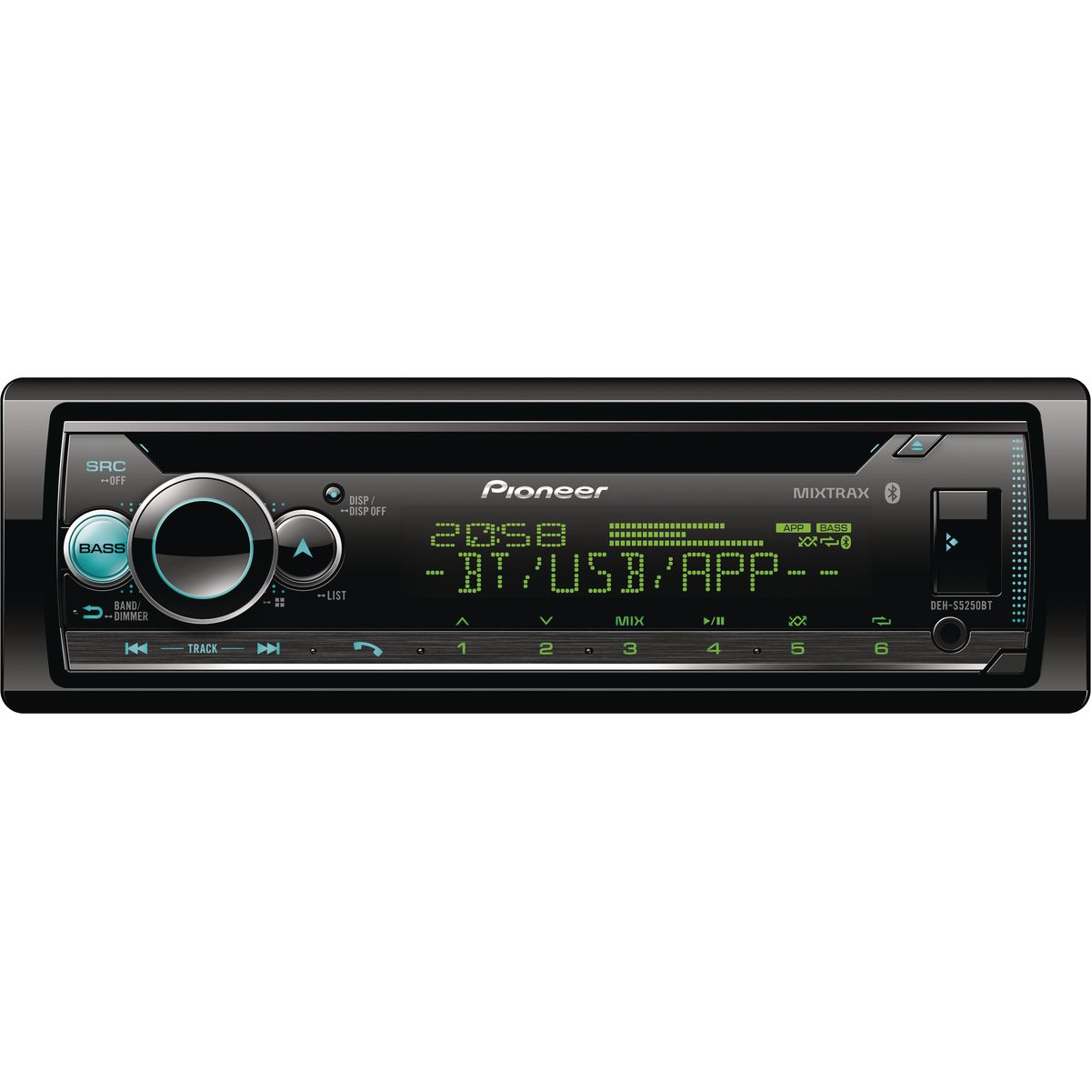 Pioneer DEH-S5250BT AM/FM/CD/USB/AUX/Bluetooth Receiver Car Stereo