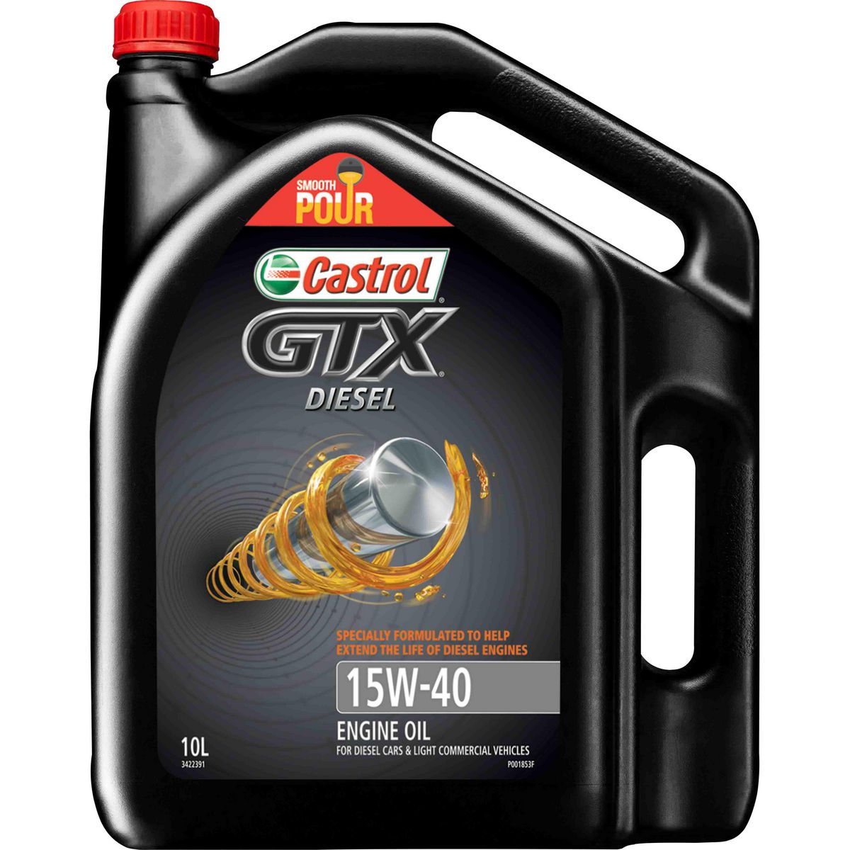Castrol GTX Diesel 15W-40 Engine Oil 10L 3422391