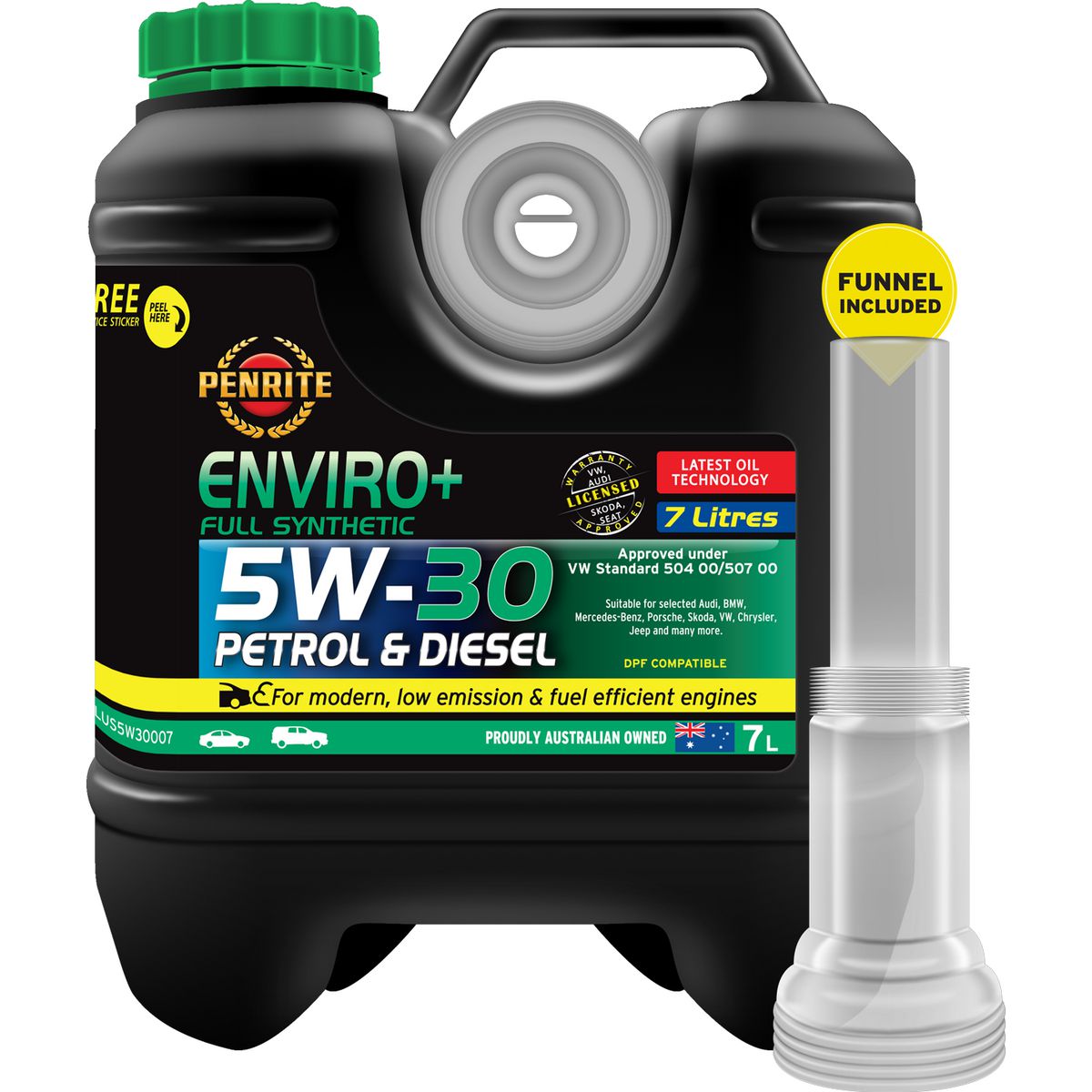 Penrite Enviro+ 5W-30 Synthetic Engine Oil 7L EPLUS5W30007