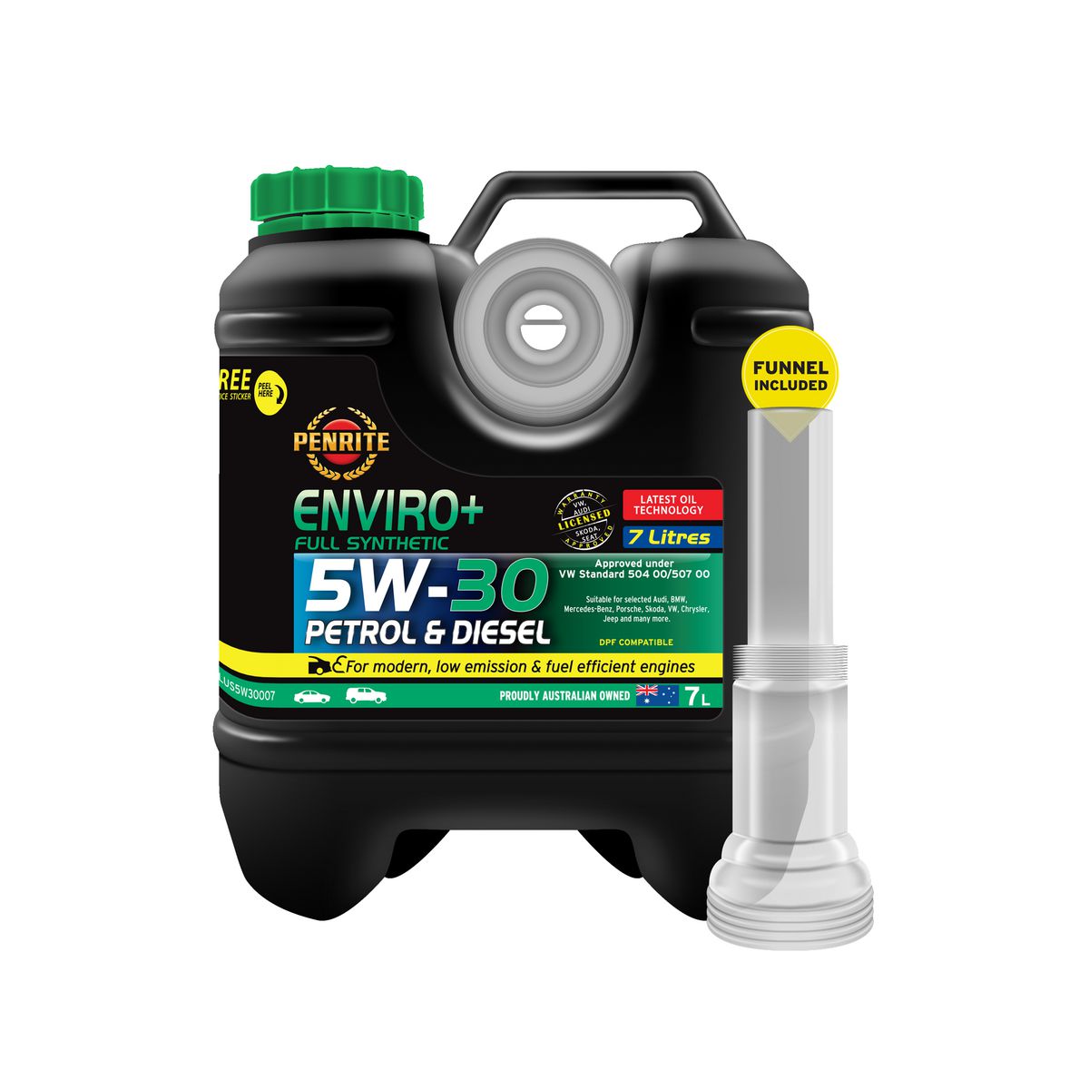 Penrite Enviro+ 5W-30 Synthetic Engine Oil 7L EPLUS5W30007