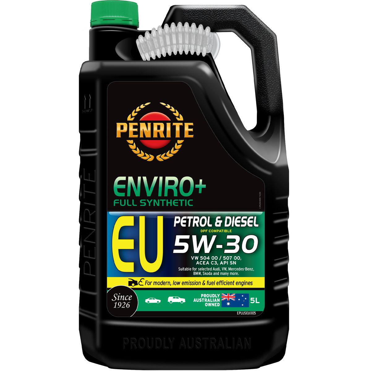 Penrite Enviro+ EU Synthetic Engine Oil 5W-30 5L EPLUSEU005