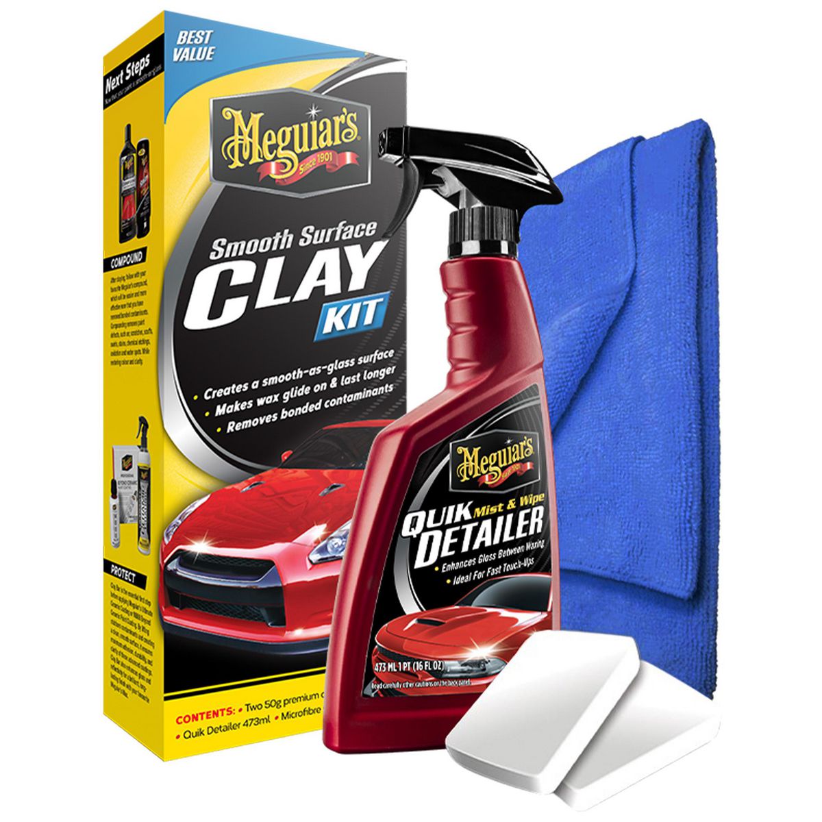 Meguiars Smooth Surface Quik Clay Kit 473ml G1120