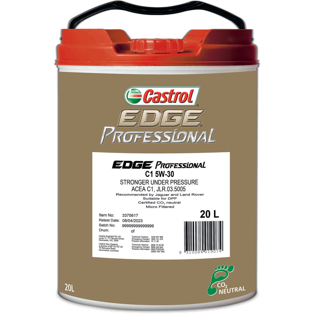 Castrol EDGE Professional C1 5W-30 Engine Oil 20L 3375617