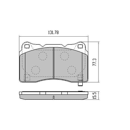 RDA GP Max Brake Pad Set Front RDB2161