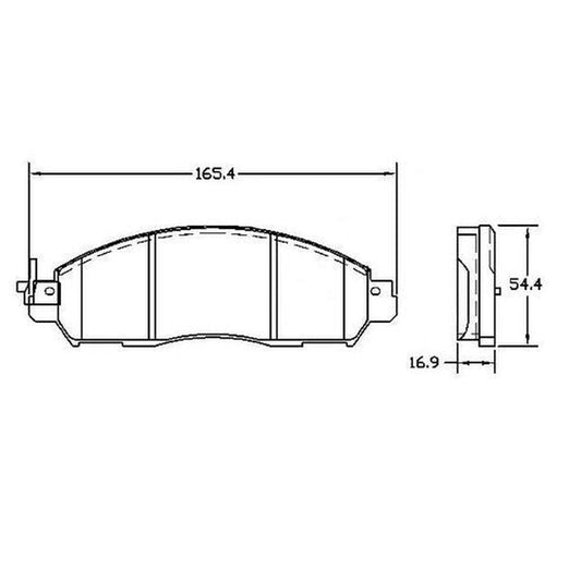 RDA Phantom Ceramic Brake Pad Set Front RDC2427