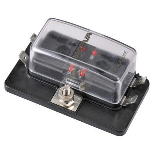 Narva Fuse Box Standard Blade 4 Way 30A 1 Pce 54428BL