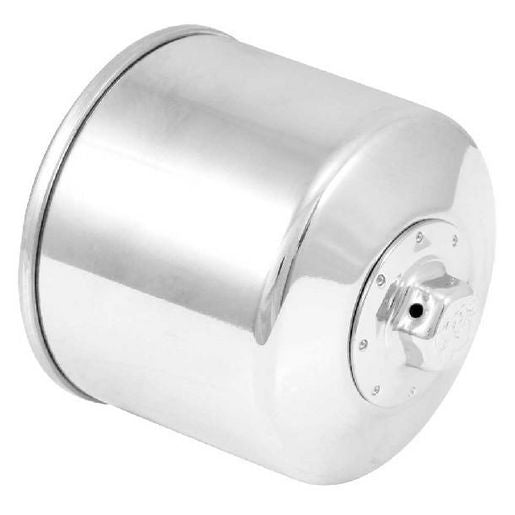 K&N Motorcycle Oil Filter Fits Harley (Extra Short) Chrome - KN-172C