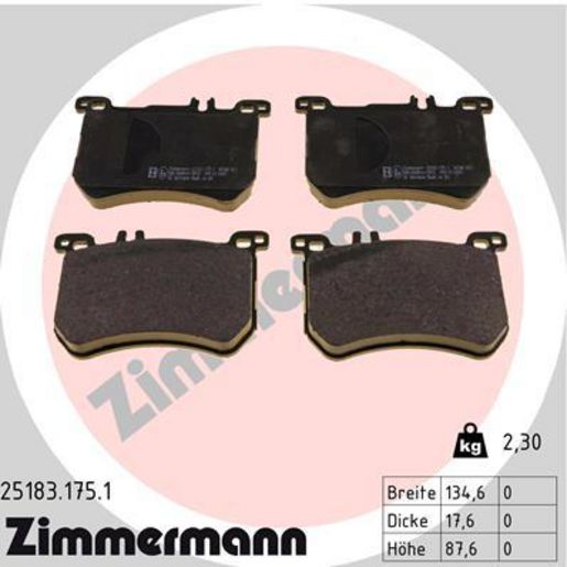 Zimmermann Brake Pad Front Set 25183.175.1