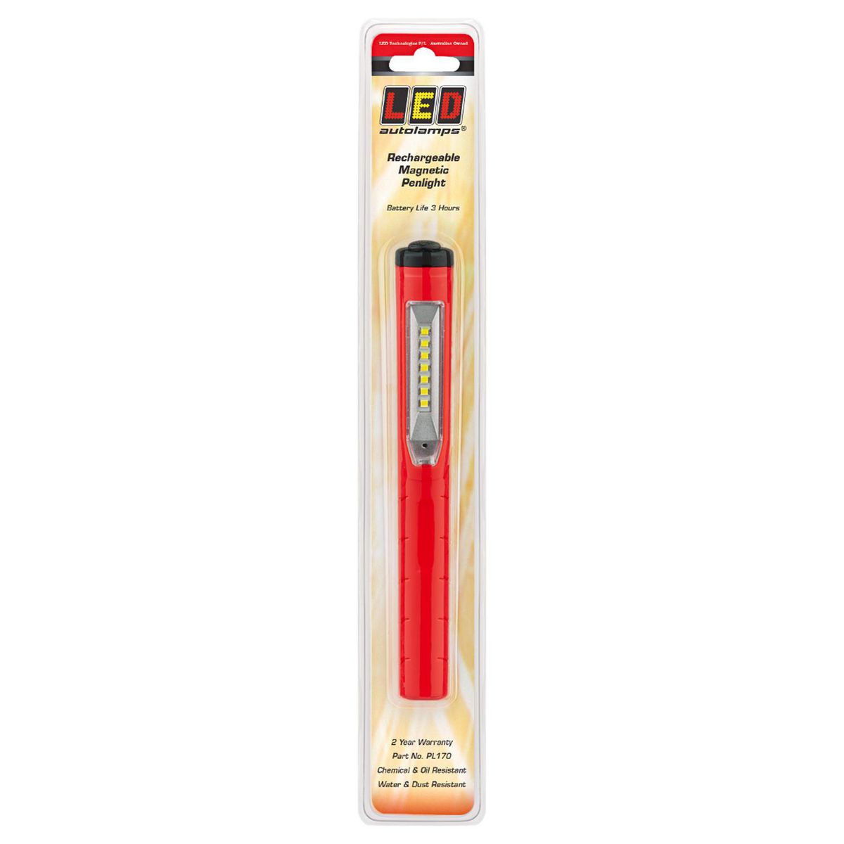 LED Autolamps LED Penlight With Magnet Pen Clip PL170