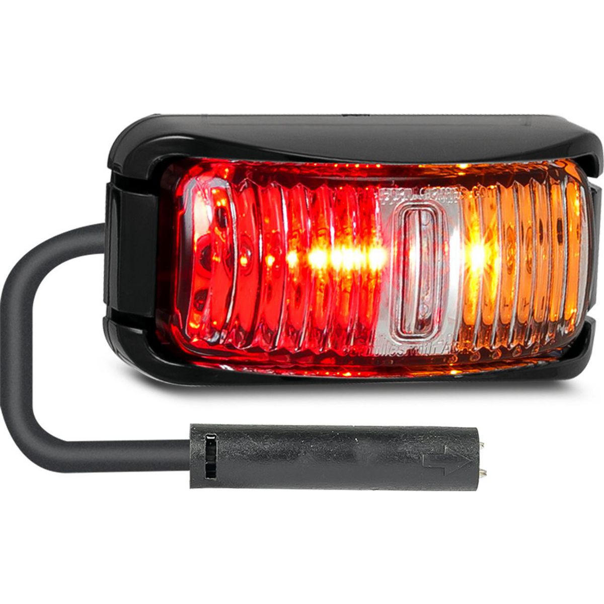 LED Autolamps Side Marker With Female 2 Pin Plu 42ARMCSB