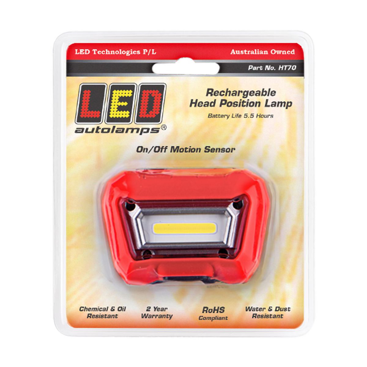 LED Autolamps LED Head Torch With Cob LED Moti HT70