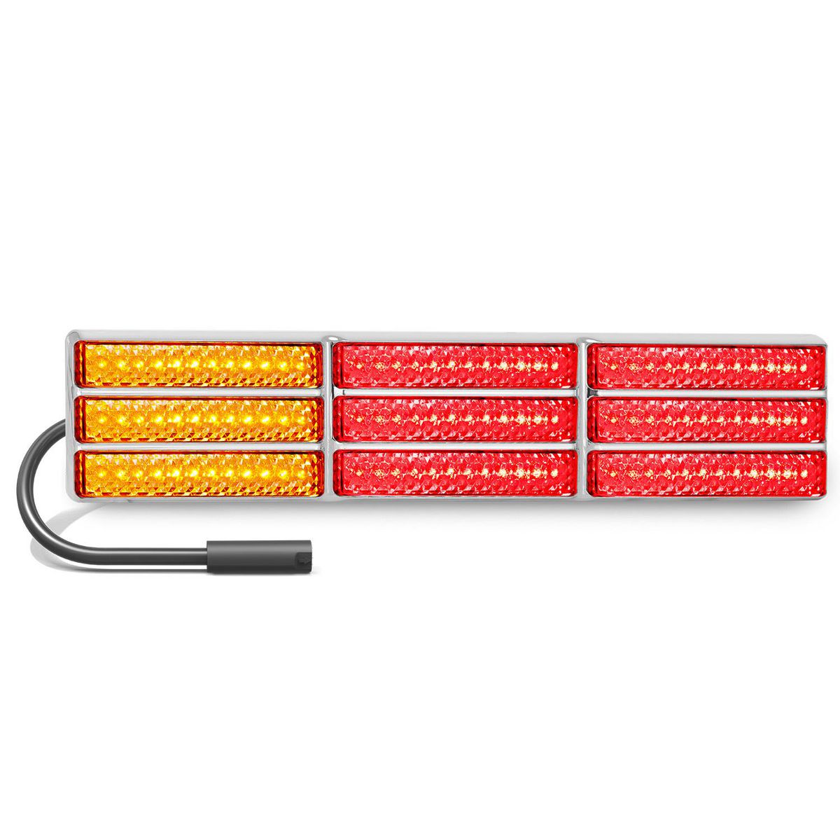 LED Autolamps Stop/Tail/Indicator LED Light LHS Chrome Bracket 6 Core Plug J9CCARRMLCSB