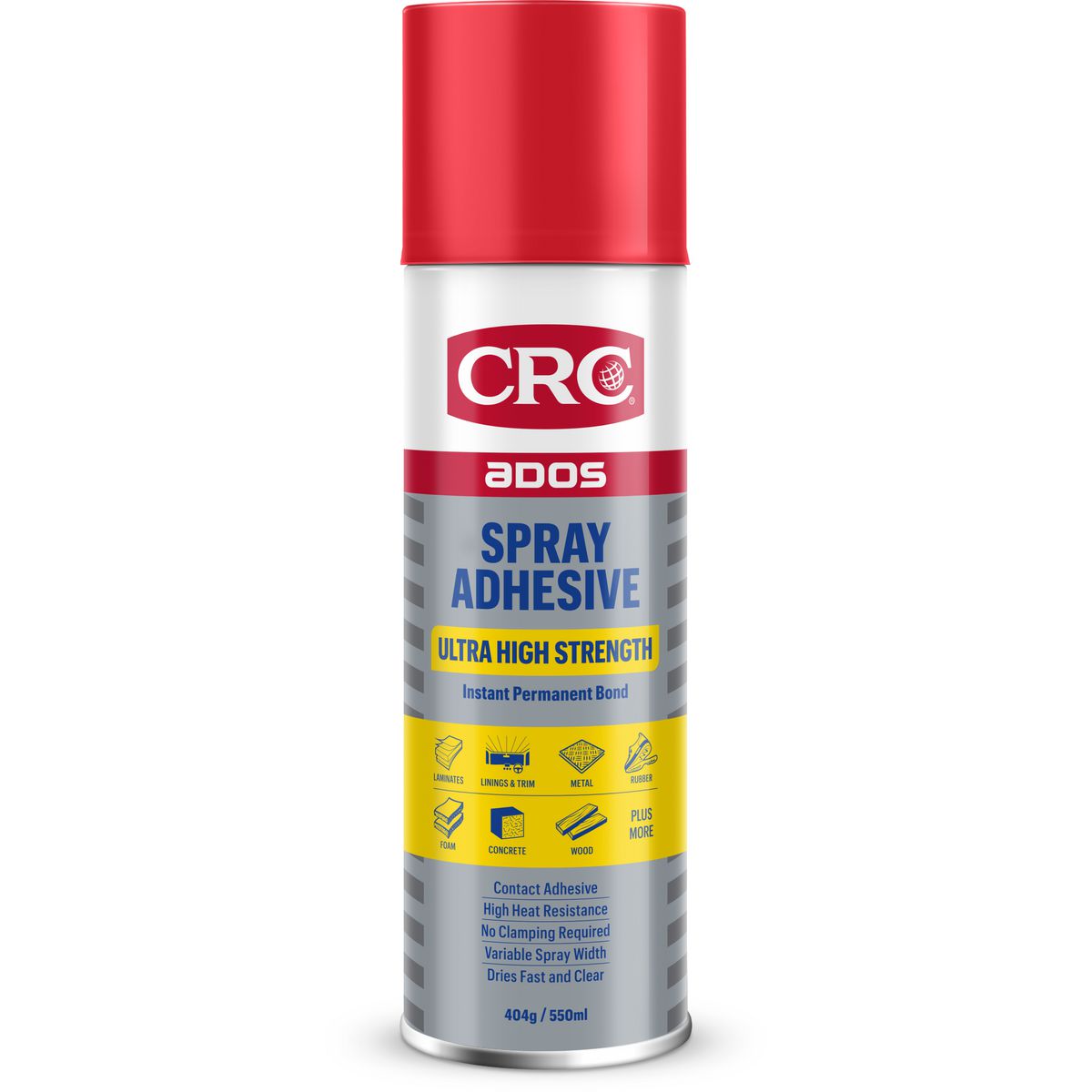 CRC ADOS Ultra High Strength Aerosol Spray Adhesive 550ml 8180