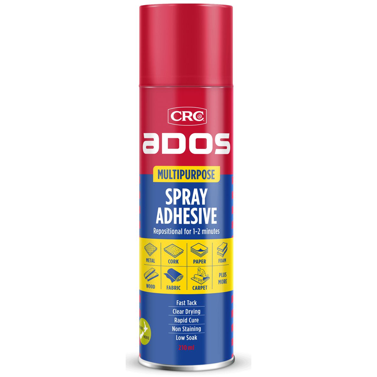 CRC ADOS Multi-Purpose Adhesive Aerosol Spray 210ml