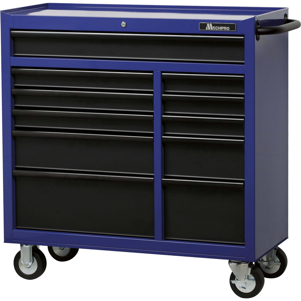 Mechpro 11 Drawer Tool Trolley 41In Blue