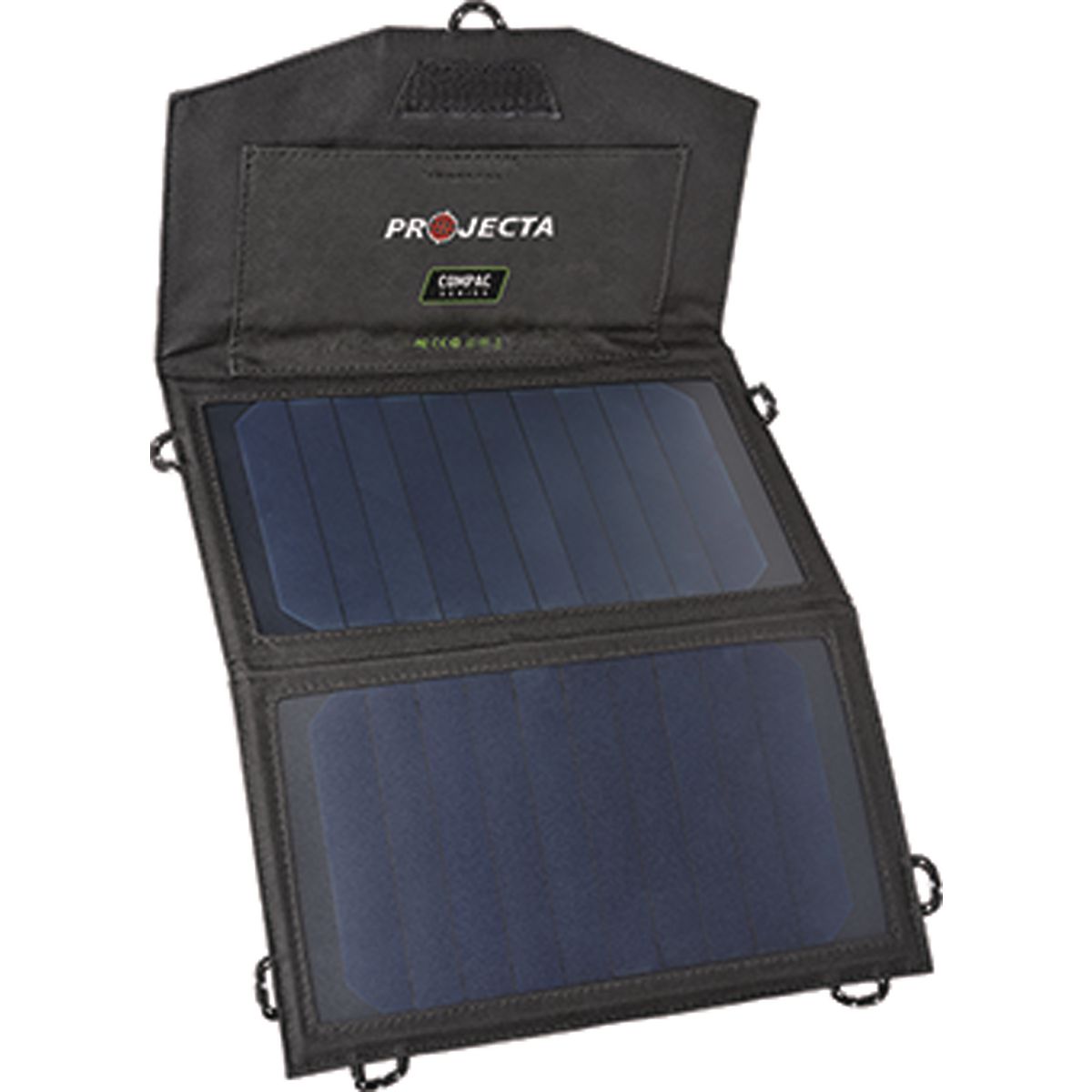 PROJECTA COMPAC Series Personal Mobile Folding 10W Solar Blanket with 3in1 Charging Cable