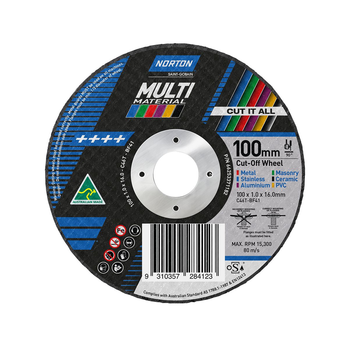 Norton Multimaterial 100X1.0X16.0mm 66253371182