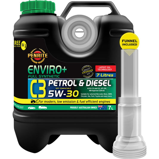 Penrite Enviro+ C3 5W-30 Synthetic Engine Oil 7L EPLUSC3007