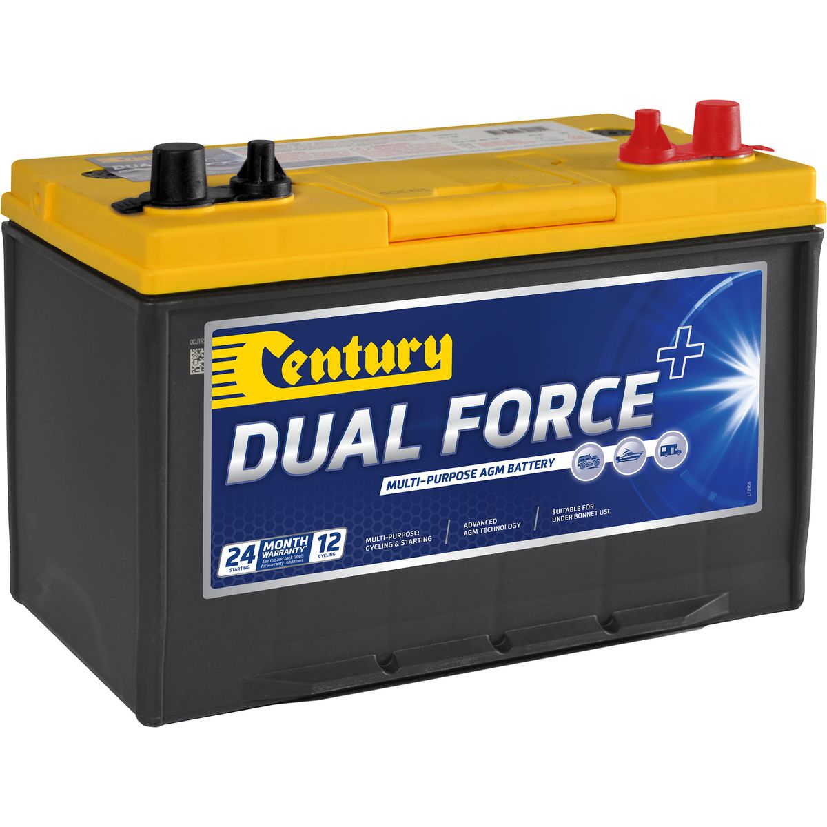 Century Batteries Battery-Deep Cycle + Dual Force -148115 27LX MF