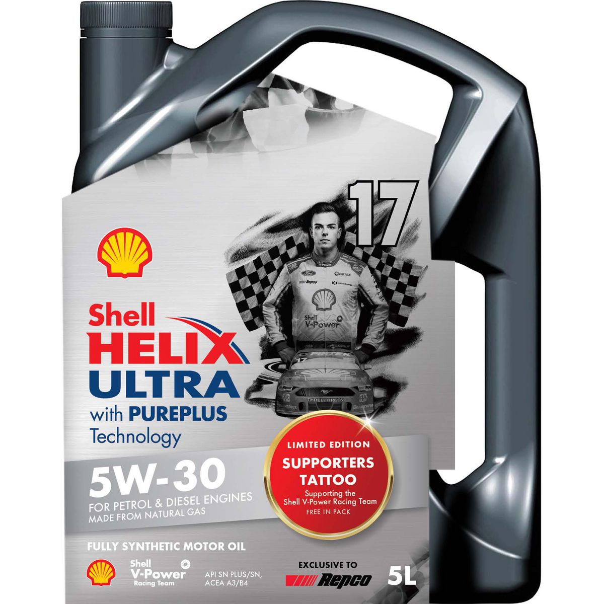Shell Lubricants Helix Ultra X 5W30 Full-Syn Engine Oil 5L 310278384