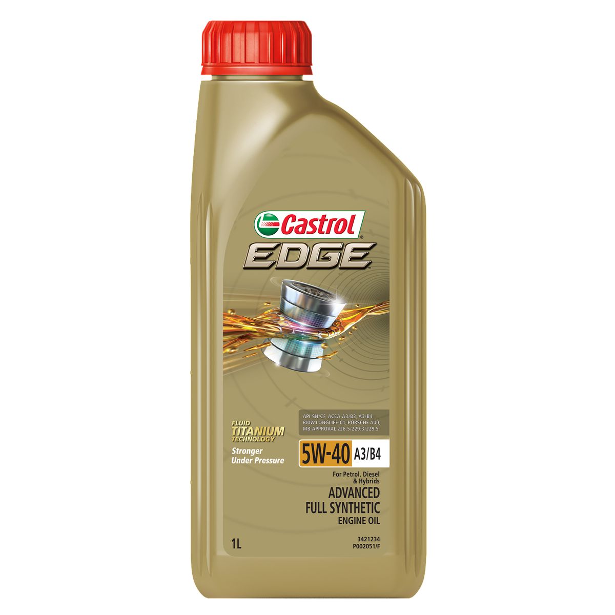 Castrol EDGE 5W-40 A3 B4 Engine Oil 1L 3421234