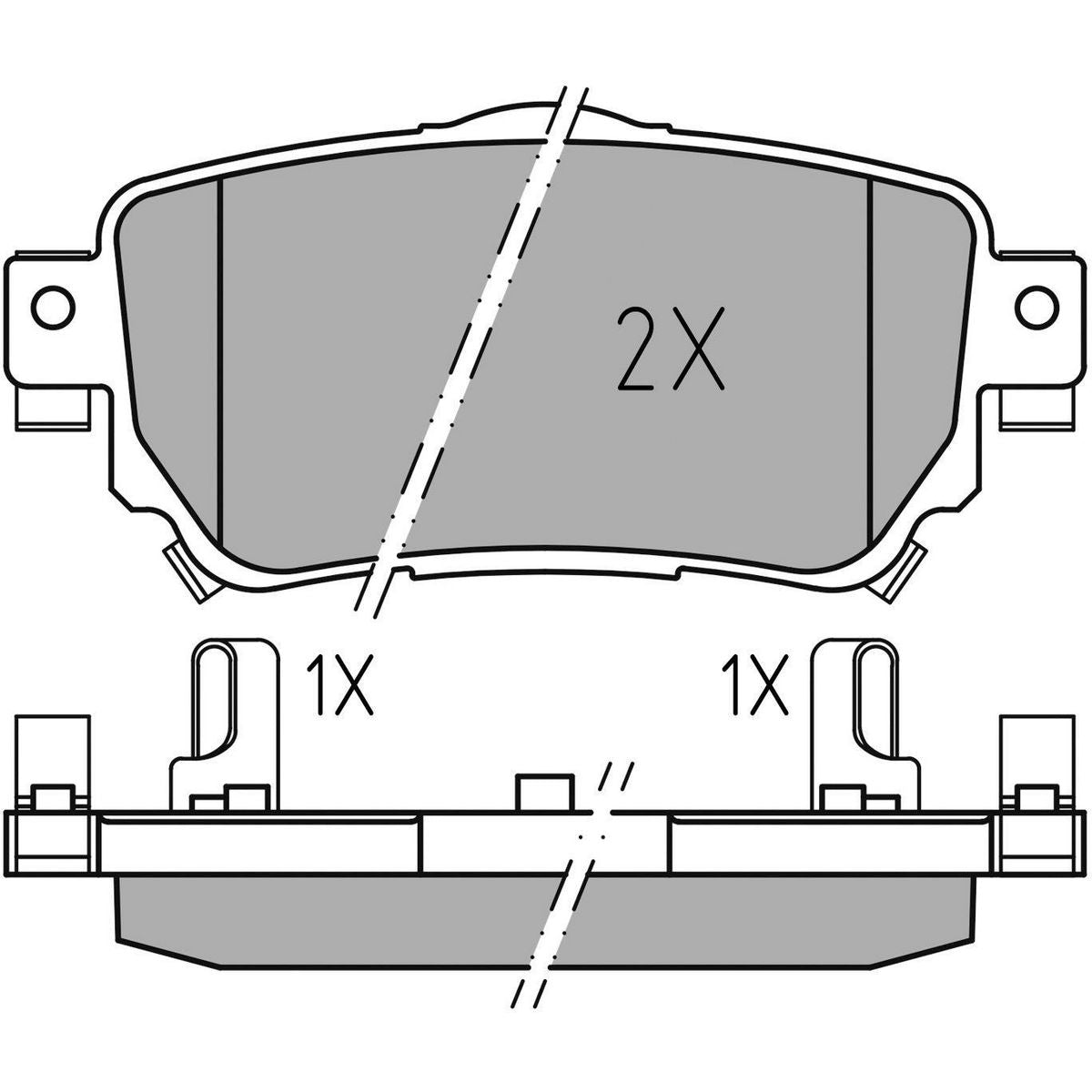 MEYLE PD Brake Pad Set Rear 025 259 6515/PD