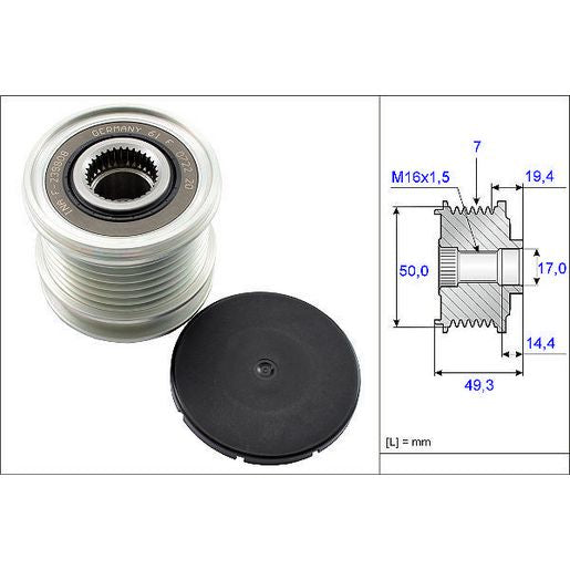 INA Alternator Pulley 535 0140 10