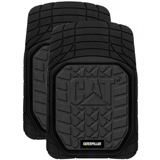 Caterpillar Deep Dish Rubber Floor Mats CMCATBLKFR