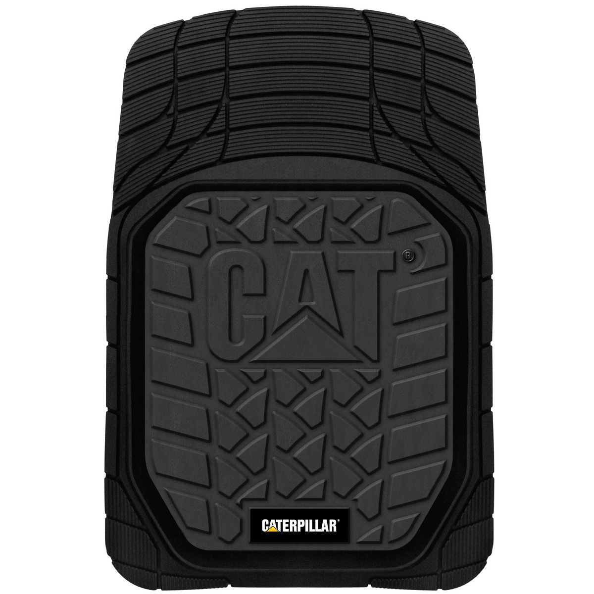Caterpillar Deep Dish Rubber Floor Mats CMCATBLKFR