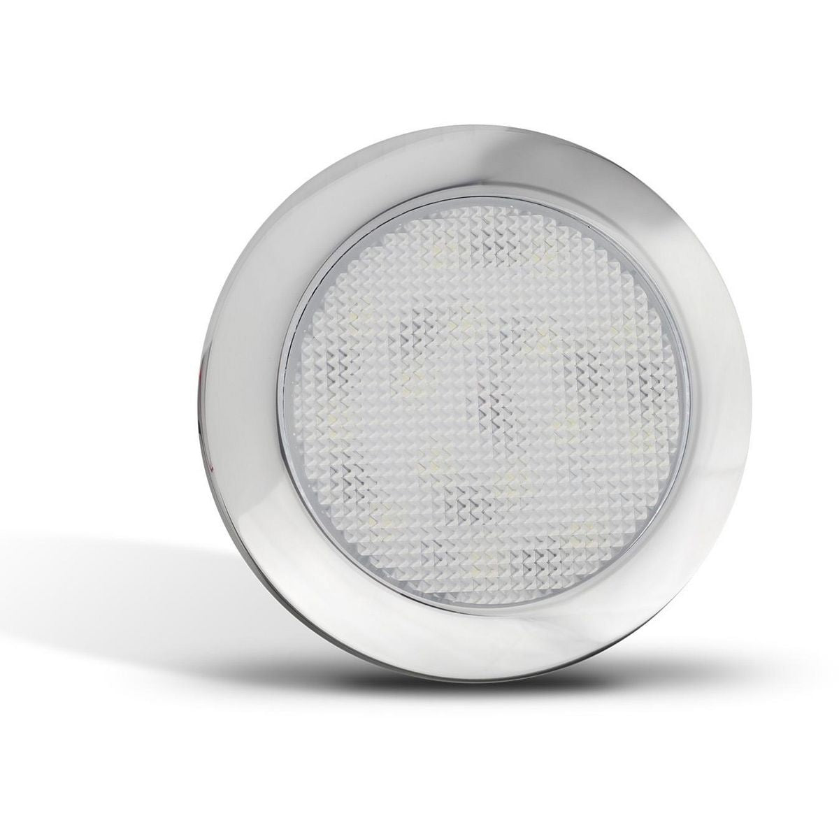 LED Autolamps Interior Lamp with Chrome Bezel  Cool White 76 x 9mm 12V 7515CB