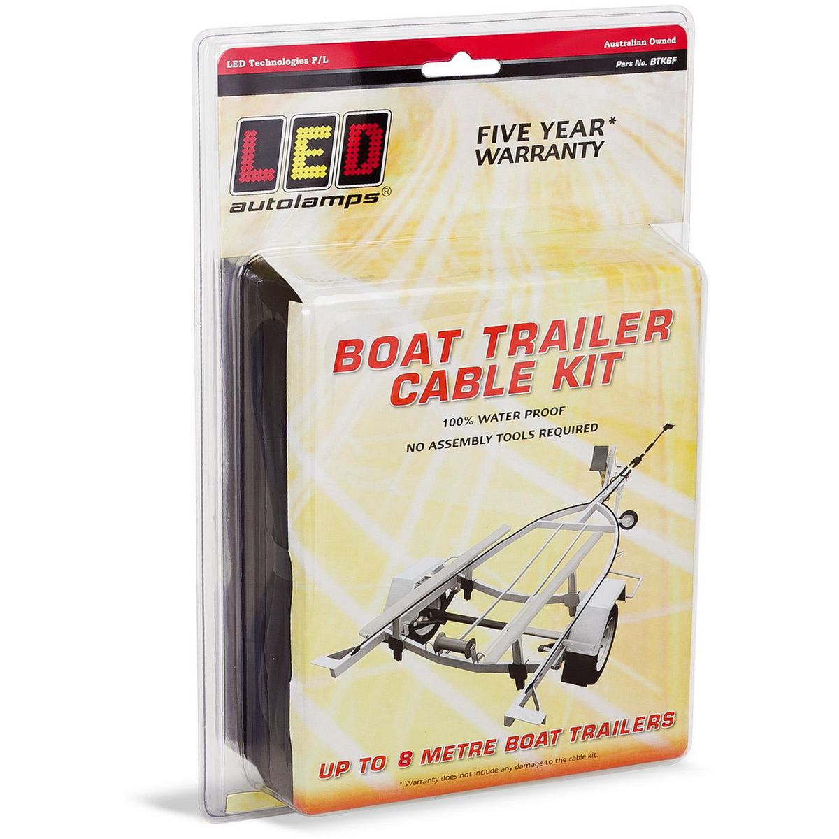 LED Autolamps  Boat Trailer Cable Kit BTK8F