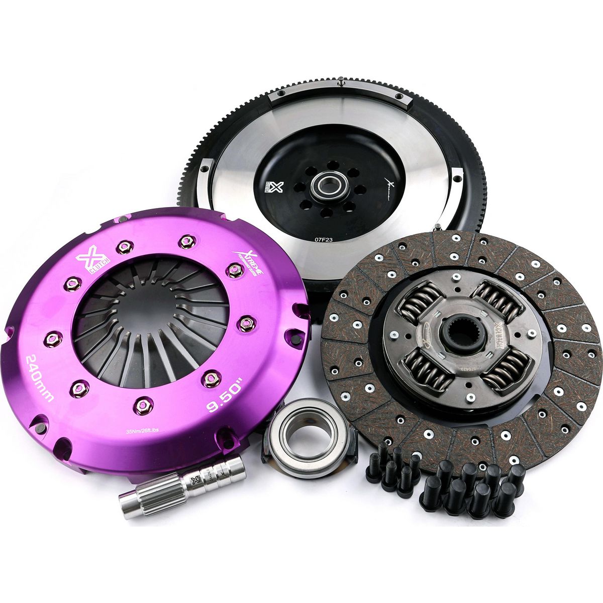 Xteme Clutch Kit Heavy Duty Includes Smf (Single Mass Flywheel) KHN24537-1A
