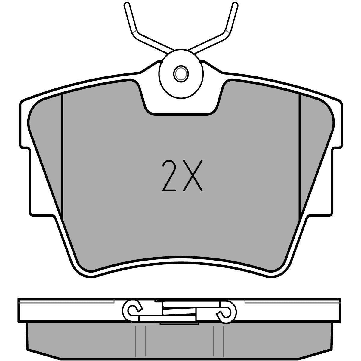 MEYLE Brake Pad Set 025 232 2416/W