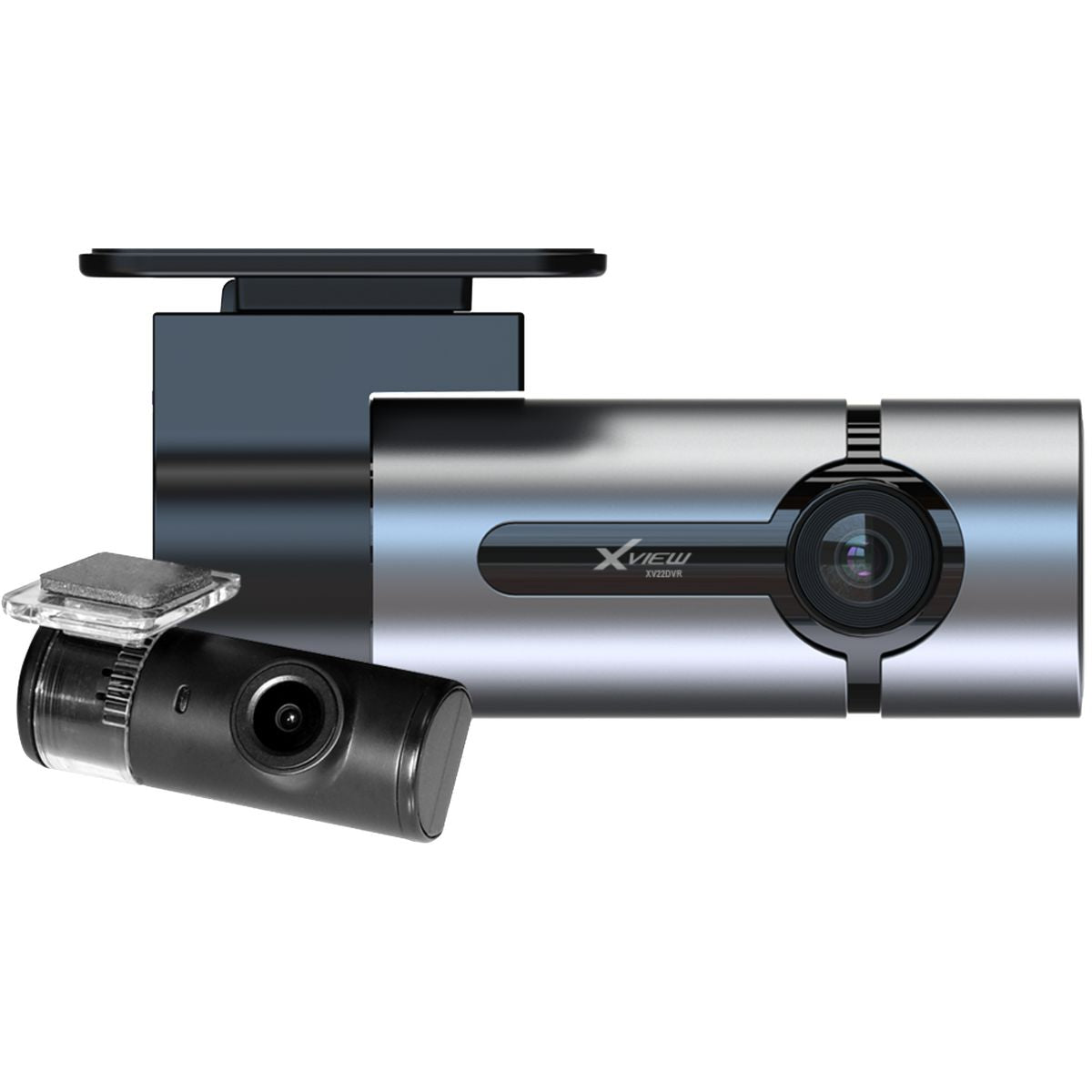 XVIEW Barrel Dash Cam 1080p Full HD Front & Rear 8GB XV22DVR