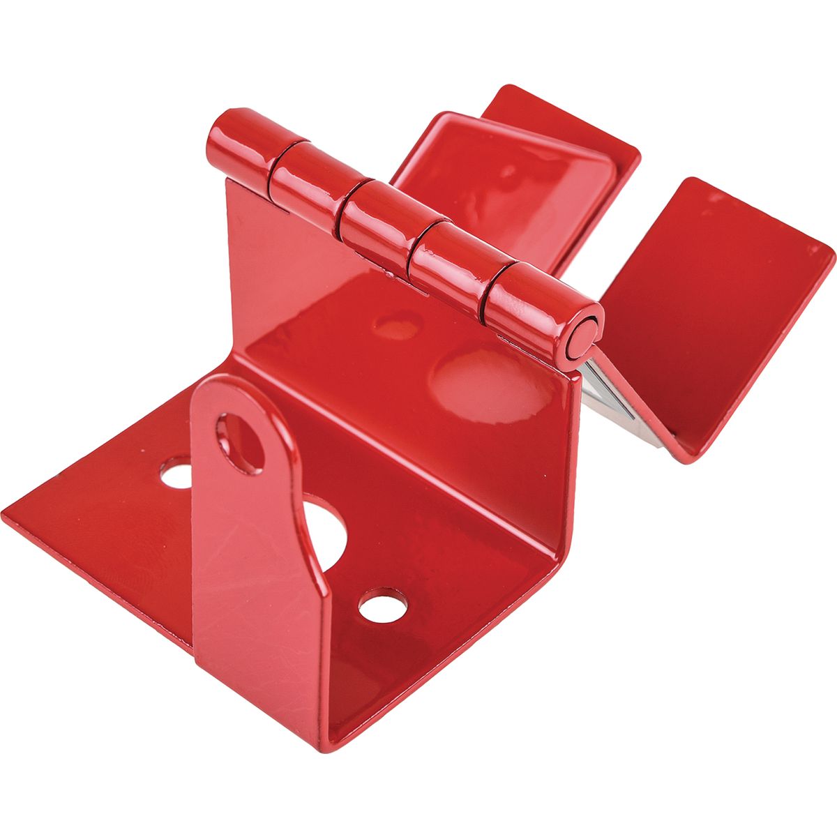 OEX Red Lockout Bracket 2mm Stainless Steel With Lock Tab ACX3452