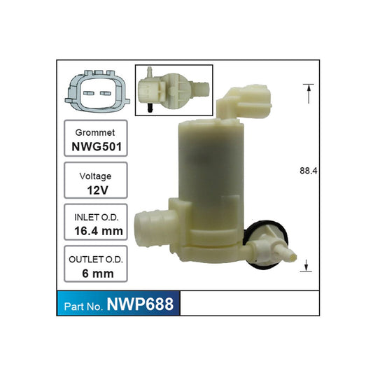NICE Windscreen Washer Pump NWP688