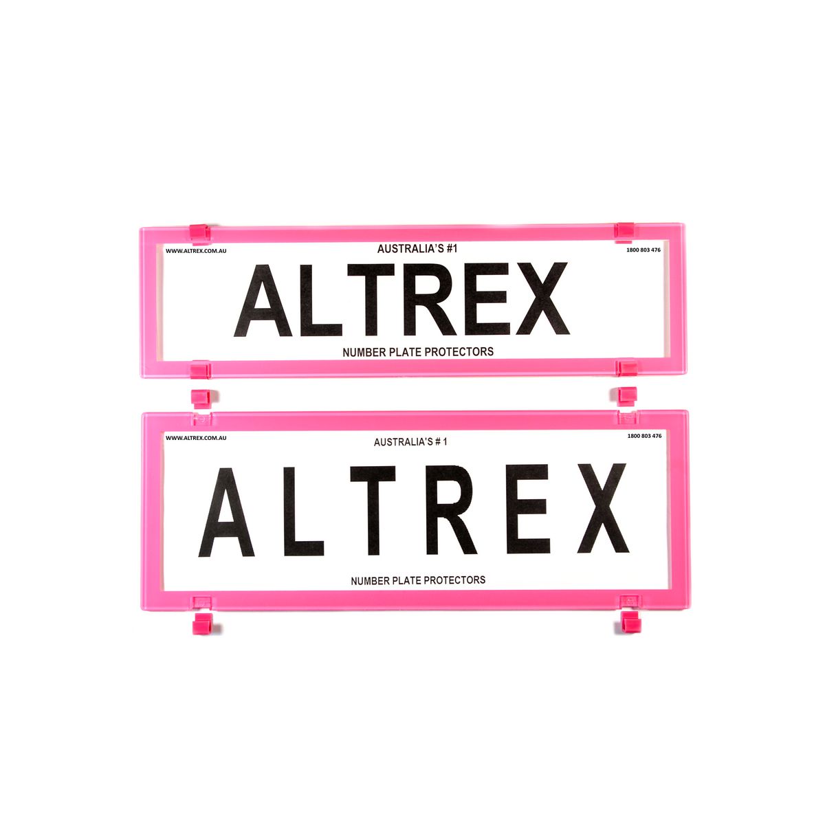 Altrex Number Plate Cover 6 Figure Black Without Lines