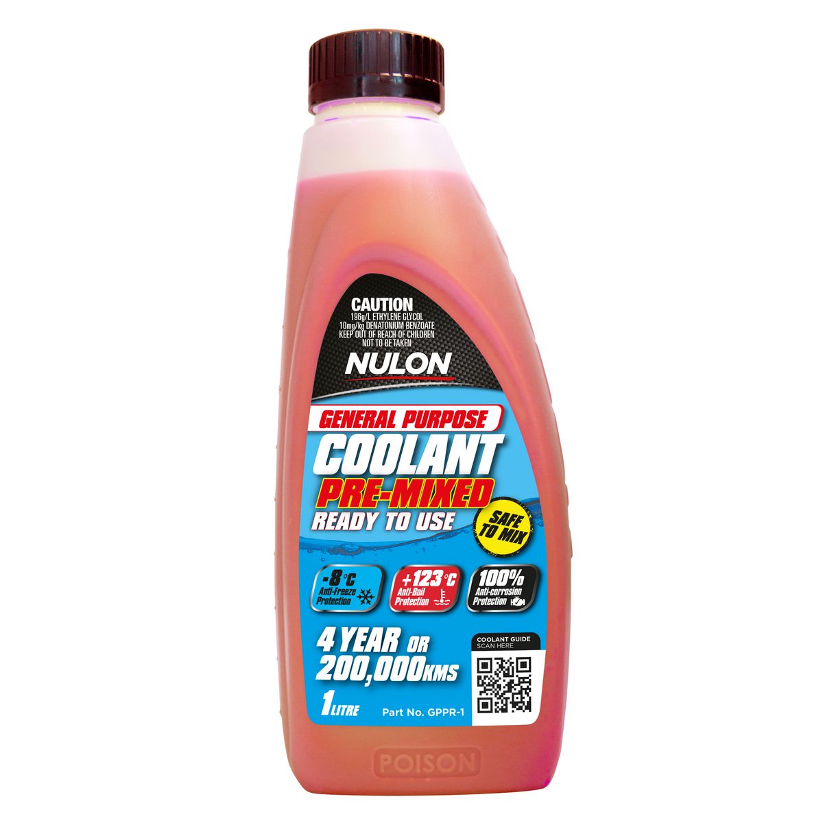 Nulon Red General Purpose Coolant Premix 1L GPPR-1