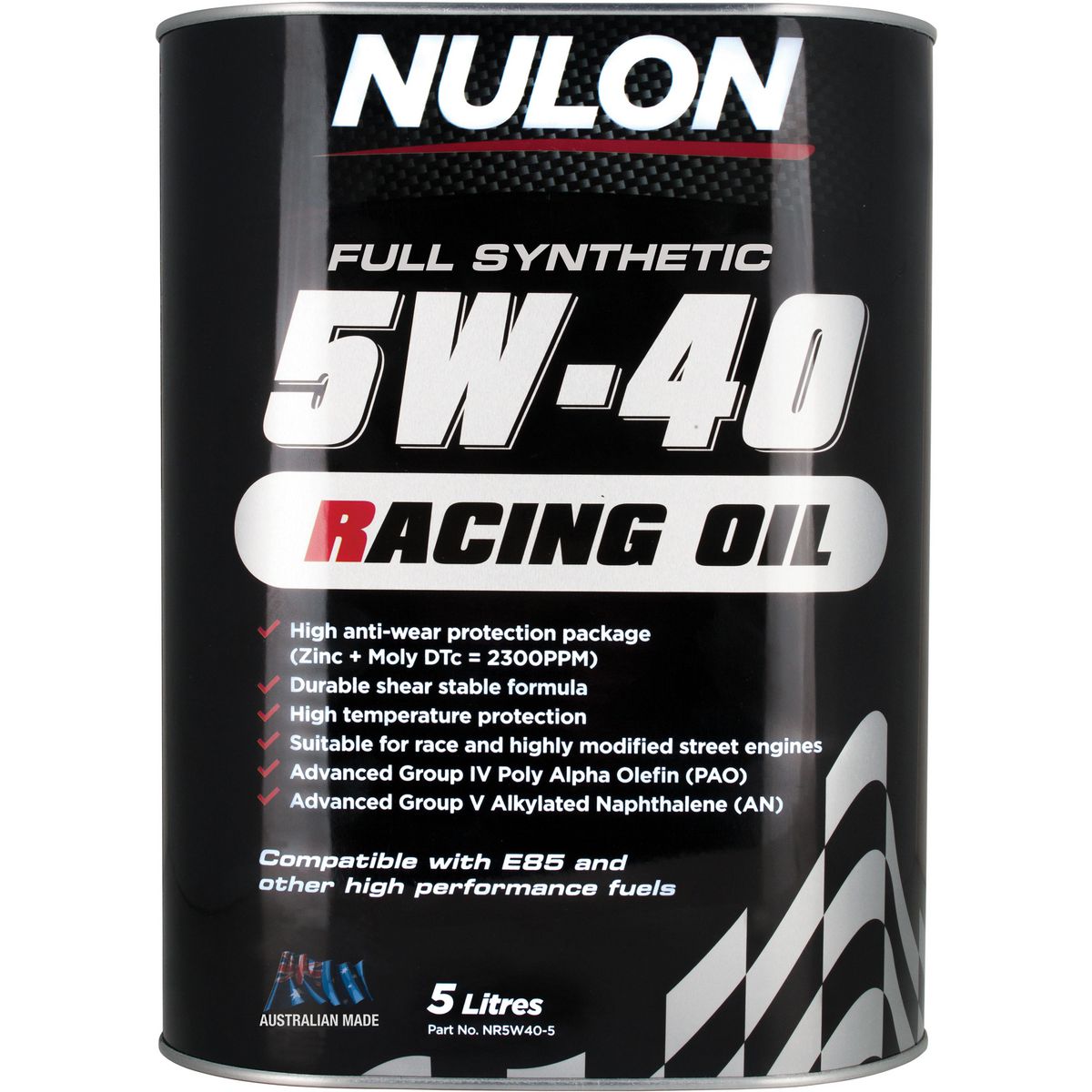 Nulon Racing Oil 5W-40 5L Full Synthetic NR5W40-5