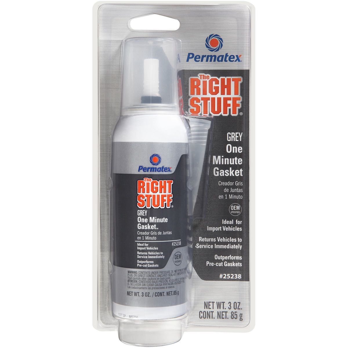 Permatex The Right Stuff 1 Minute Gasket Maker Grey 85G PX25238