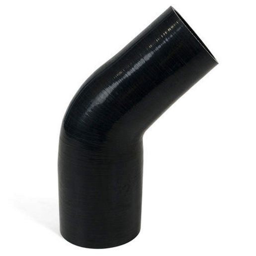 SAAS Silicone 45 Degree Reducer 70 x 76mm Black SSH457076