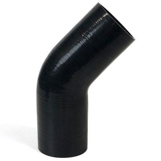 SAAS Silicone 45 Degree Reducer 76 x 95mm Black SSH457695