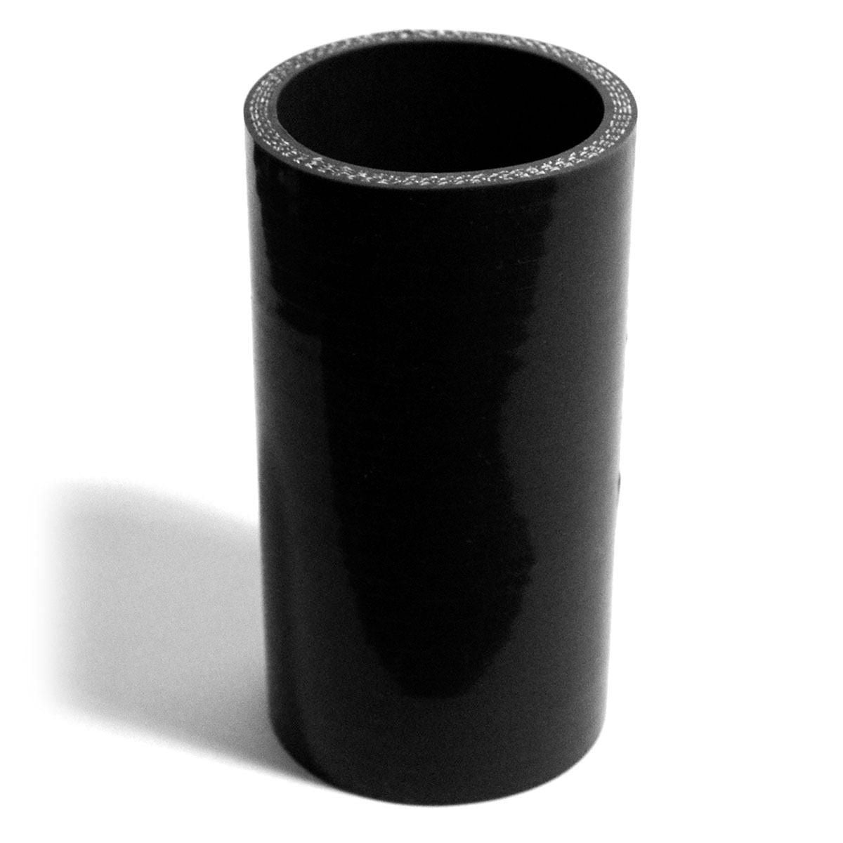 SAAS Silicone Straight Hose 57 x 57 x 127mm Black SSH5757127