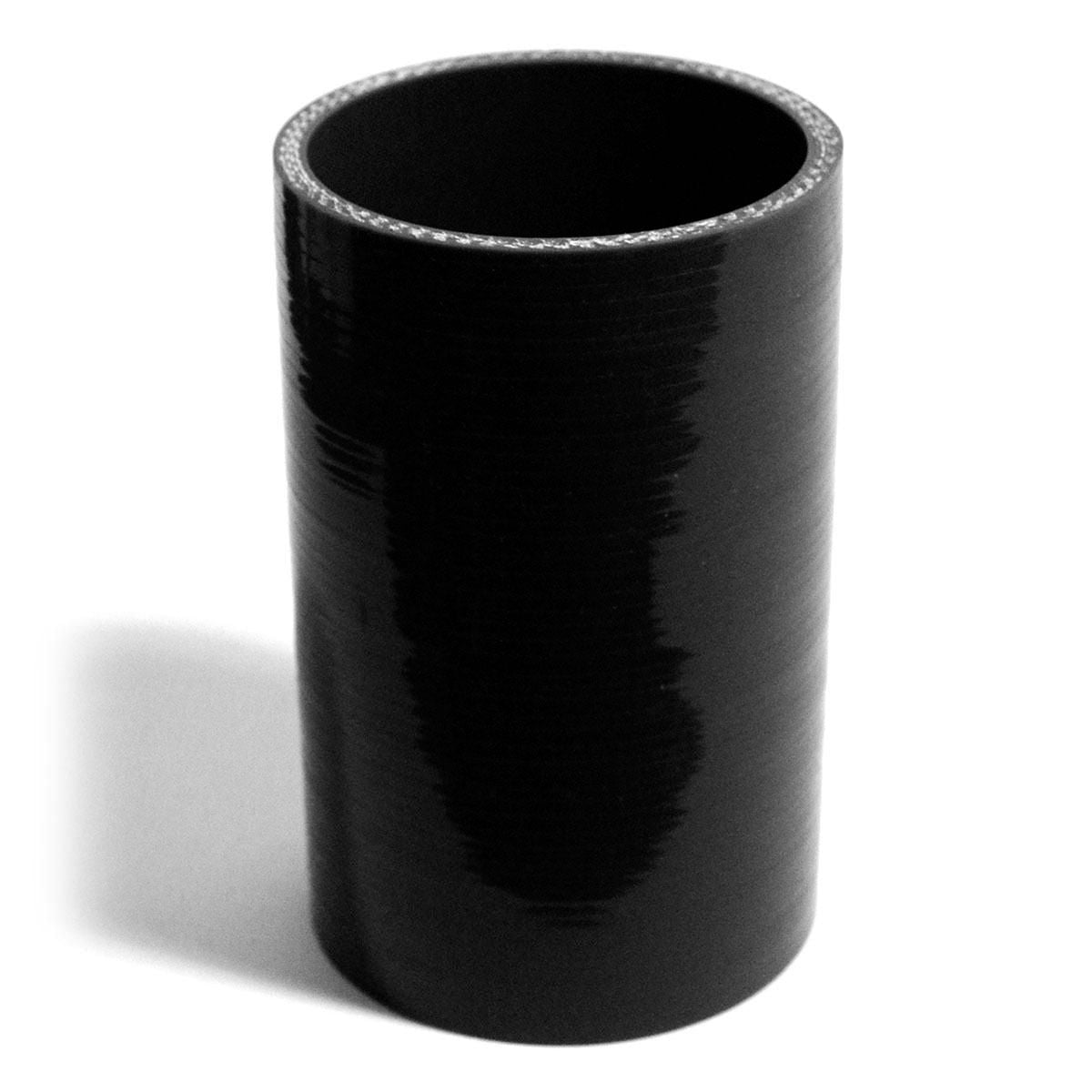 SAAS Silicone Straight Hose 76 x 76 x 127mm Black SSH7676127