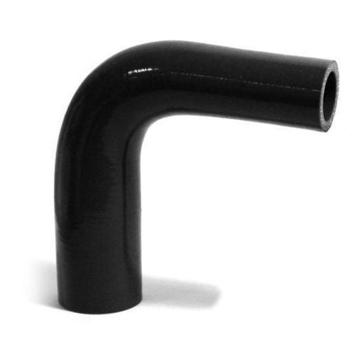 SAAS Silicone 90 Degree Reducer 25 x 38mm Black SSH902538