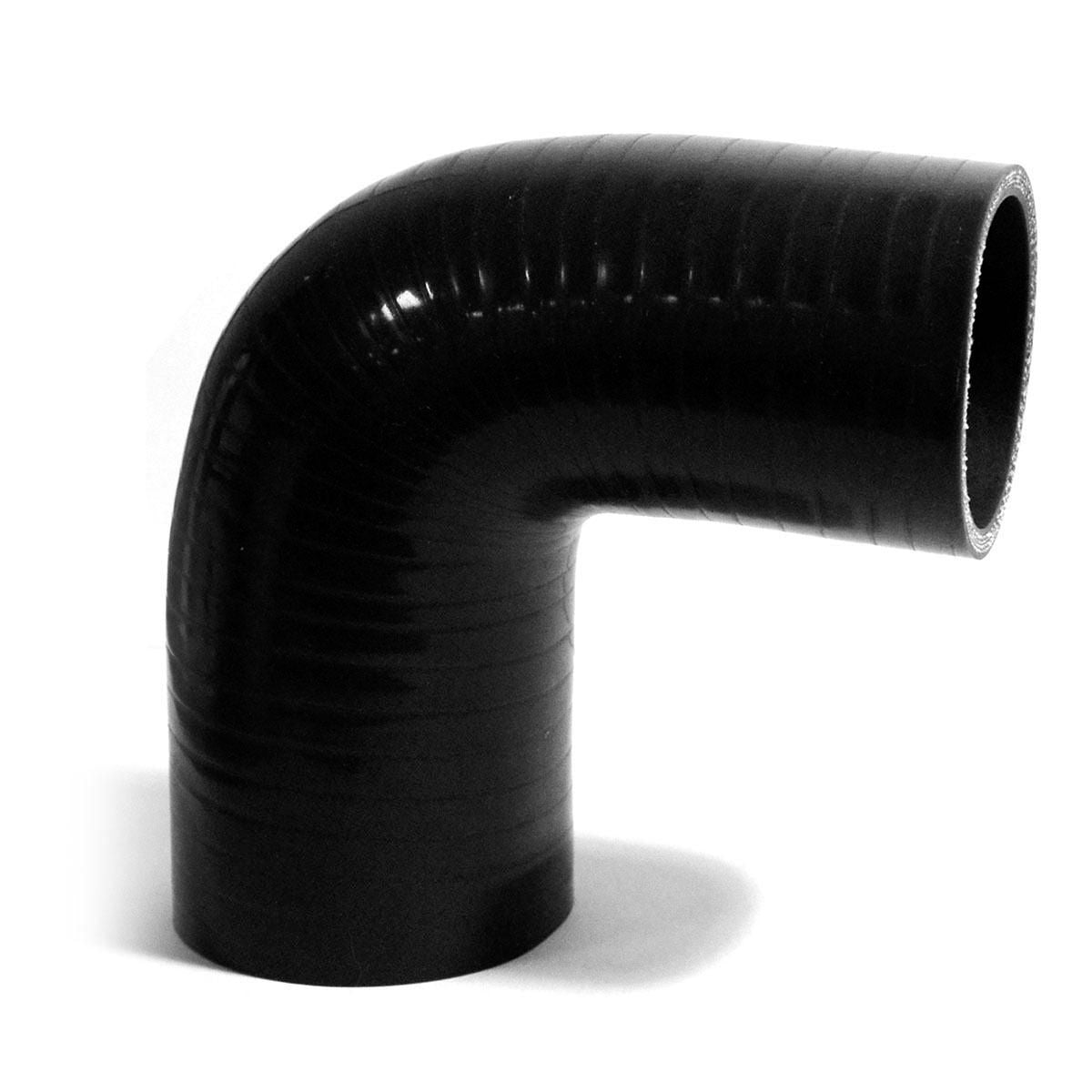 SAAS Silicone 90 Degree Reducer 70 x 76mm Black SSH907076