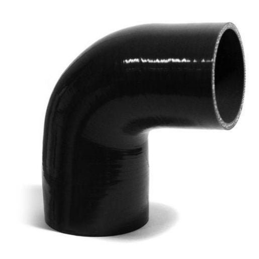 SAAS Silicone 90 Degree Reducer 76 x 95mm Black SSH907695