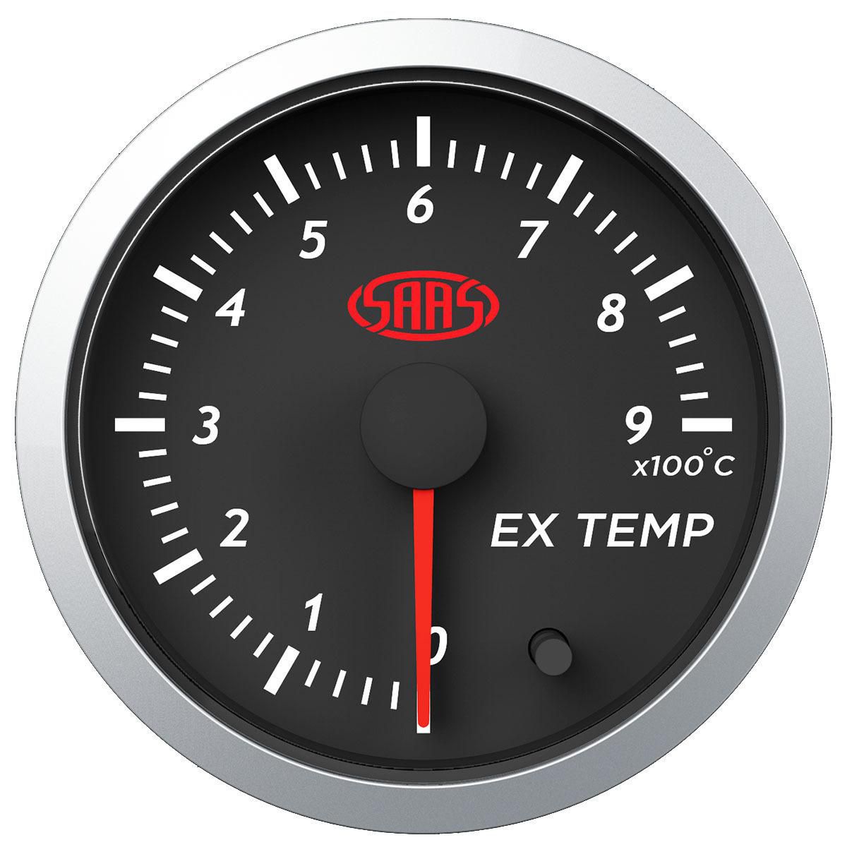SAAS Street Series 2-1/16" Exhaust Temp Gauge 0-900 Black SG21240