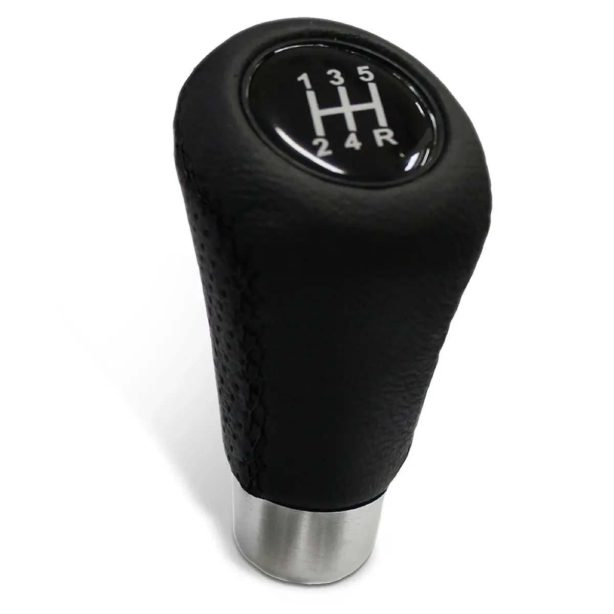 SAAS Gear Knob - Leather Black/Black Stitch SGKBL