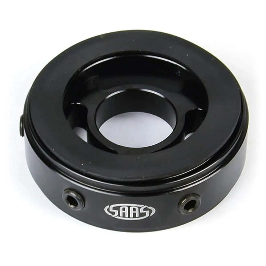 SAAS Oil Filter Sandwich Plate Billet Black SGAP3